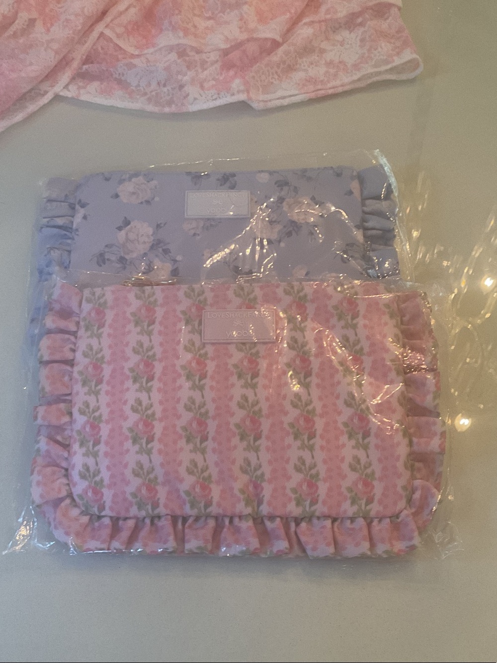 Love-shack fancy  target bundle of 2 zip close cases